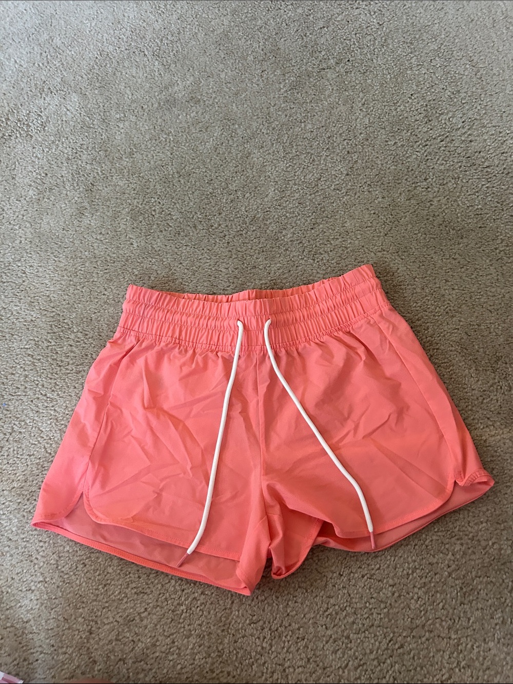 Eddie Bauer Coral Athletic Shorts with White Drawstring